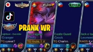 FAKE WINRATE PRANK - TikTok ML Compilations | MLBB