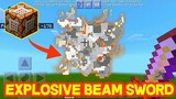 How to make a Explosive Beam Sword in Minecraft using Command Block Tricks