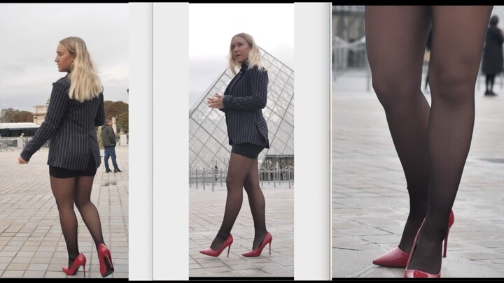 巴黎丝袜试穿合集：紧身裤、连裤袜、细高跟鞋 | PANTYHOSE TRY-ON HAUL in Paris : Tights, Collants , Stilettos