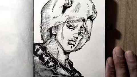 gambar tangan hand report jojo