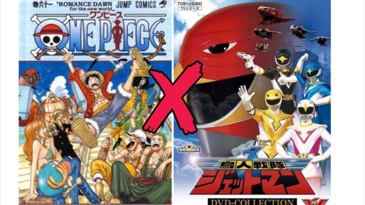 one piece x choujin sentai jetman