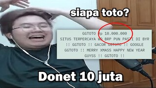 ElestialHD di donasi 10 Juta sama hacker toto...😱😱😱