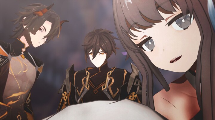 [Genshin Impact MMD·Liyue Iron Triangle] 🔶Zuowangdao🔶 (FC style Zhongli & Ruotu & Guizhong)