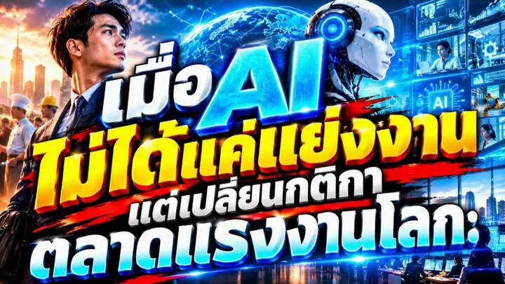 AI ไม่ได้แค่แย่งงาน…แต่มันกำลังเปลี่ยนกติกา