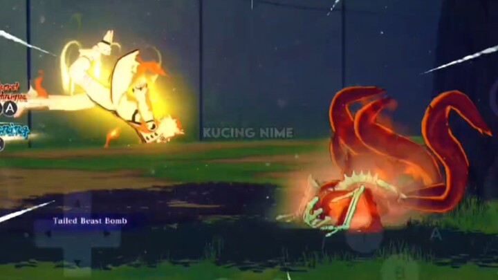 NARUTO KLM VS NARUTO SAGE MODE (KYUBI 6 EKOR) - NARUTO X BORUTO STORM CONNECTION ANDROID GAMEPLAY