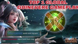 TOP 1 GLOBAL GUINEVERE BUILD | EMBLEM SETUP | MOBILE LEGENDS