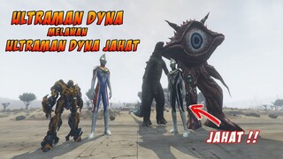 ULTRAMAN DYNA JAHAT BERTARUNG MELAWAN ULTRAMAN DYNA BAIK - GTA 5 MOD ULTRAMAN