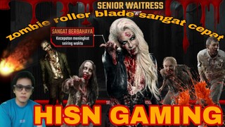 game zombie fire 3D. berhadapan dengan pelayanan menggunakan roller brader sangat cepat