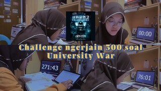 Challenge ngerjain 300 soal di University war (Variety Show Korea)