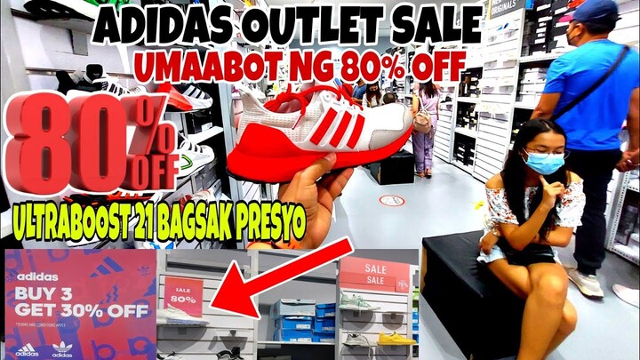 ADIDAS OUTLET SALE 80% OFF NA! MGA ULTRABOOST 21 BAGSAK PRESTO NA! BUY 3 GET 30% OFF PA!