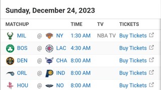NBA Picks l December 24, 2023 l Philippine Time | Pinoy Silent Picks