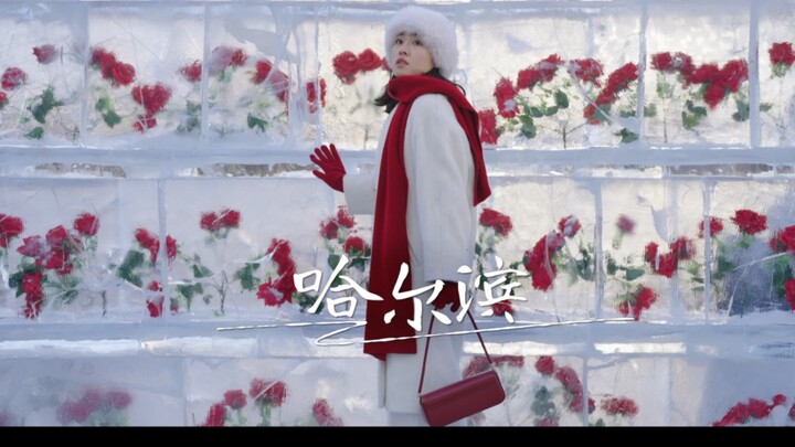 เอ้อปินดึงชายเสื้อโค้ตผ้าฝ้ายที่มีลายดอกให้พอดี แล้วสวมสูทหางยาวขึ้นเวทีเล่าเทพนิยายแห่งน้ำแข็งและหิ