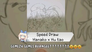 Speed Draw Hanako x Hu tao 😍✨