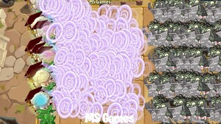 PvZ 2 挑战 - 300个植物等级1对战200只新闻报纸僵尸 - 谁会获胜