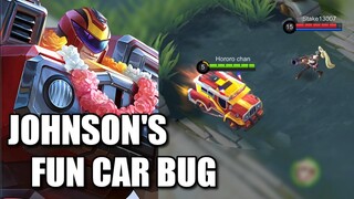 JOHNSON'S FUN CAR BUG IS HERE AGAIN