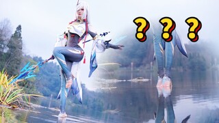 urgent! ! ! ! Why can't this aunt let go of her skills! —— Genshin Impact Shen He COS shooting vlog