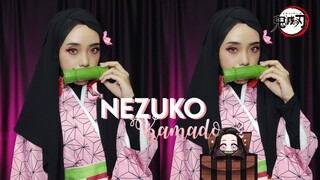 [Hicos] Tutorial Make Up Cosplay Nezuko🌸 || Demon Slayer