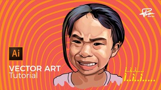 Hướng dẫn vẽ hình chân dung bằng illustrator (vector Art Tutorial) | BonART