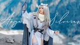 [Arknights] We filmed the first snow COS short film on the Alps! | The Holy Maiden, standing on the top of Karan