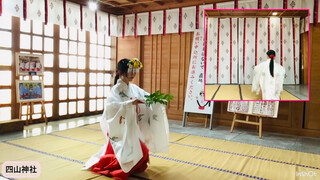 Tarian Feng Rong (perekaman simultan dari depan dan belakang) dengan irama