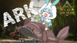 【ARK】ちょっとだけゲリラ！！釣り堀つくる｜ARK生活17日目【雪花ラミィ/ホロライブ】