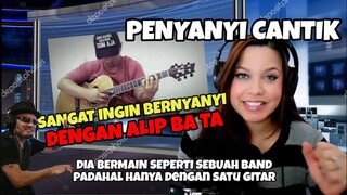 PENYANYI CANTIK INI TAK TAHAN INGIN BERNYANYI DENGAN ALIP BA TA || ALIP BA TA REACTION