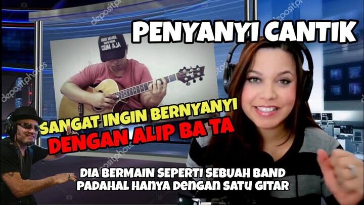 PENYANYI CANTIK INI TAK TAHAN INGIN BERNYANYI DENGAN ALIP BA TA || ALIP BA TA REACTION