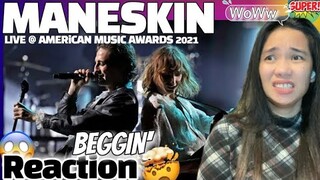 INCREDIBLE!!! FIRST TIME WATCHING - Beggin' Live- American Music Awards 2021 - MANESKIN REACTION