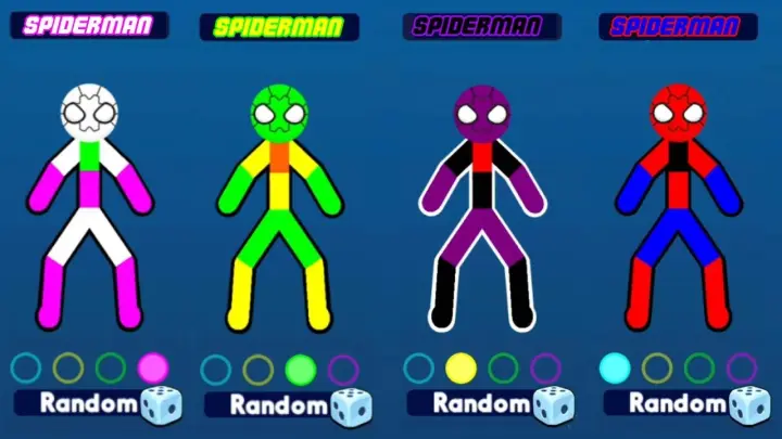 Supreme Duelist Stickman SPIDERMAN 4 Player Mode Gameplay 2022