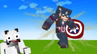 มายคราฟ ลองกลายเป็น captain america Minecraft