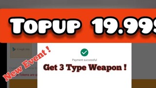 Crisis Action : Topup 19.99$ + Upgared Weapon Nether To0 M36
