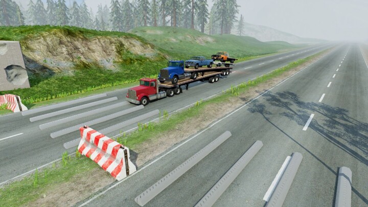 The construction crew read the blueprints backward and installed the speed bumps parallel to the roa