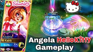 ANGELA NEW HELLO KITTY SKIN GAMEPLAY🌸SANRIO ANGELA (≗ ᆽ ≗)🌸