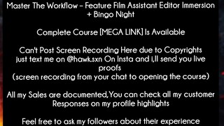 Master The Workflow – Feature Film Assistant Editor Immersion + Bingo Night