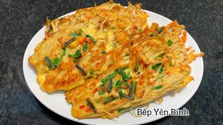 NẤM KIM CHÂM CHIÊN - CÁCH LÀM NẤM KIM CHÂM CHIÊN NGON - BẾP YÊN BÌNH .