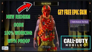 Call Of Duty Mobile Redeem code | This Redeem Code Are Still Working | Get Free Epic Skin