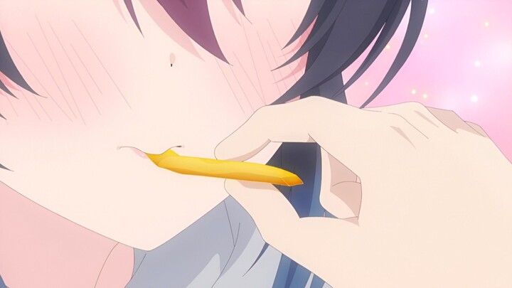 Romantis banget Maki nyuapin kentang🥰🤤 - Anime  Class de 2-banme ni Kawaii Onnanoko to Tomodachi n