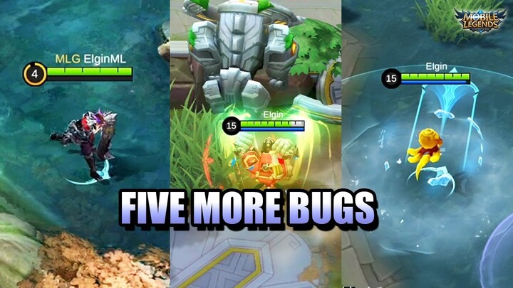 FIVE BUGS IN THE GAME WITH JAWHEAD, ATLAS AND YU ZHONG - MLBB