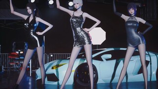 Whose skirt is shorter?