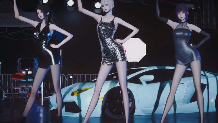 Whose skirt is shorter?