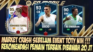 MARKET CRASH PARAH!! REKOMENDASI PEMAIN TERBAIK DIBAWAH 20 JUTA TERBARU DI EA SPORT FC 24 MOBILE