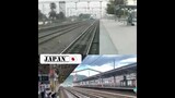 High speed Trains in India vs Japan! #shorts #highspeedtrains #india #japan #bullettrains #railway