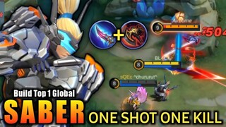 One Shot One Kill!! Saber Best Build and Emblem  - Build Top 1 Global Saber ~ MLBB