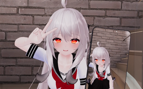 Cute Maya-chan, these little tufts of hair feel so nice (VR game)