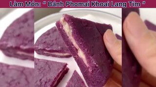 #monngonmoingay Làm Món Bánh Phomai Khoai Lang Tím ngon nhức nách 💝✨💓🤌🏻