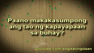 Paano makakasumpong ang tao ng kapayapaan sa buhay - The Old Path