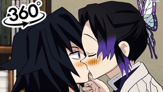 Asi FUE como SHINOBU se ENAMORÓ de TOMIOKA😳Tshinobu kochou x tomioka giyuu ❤️ demon slayer vr