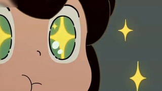 I really like our little black's starry eyes that are so unique that he eats everything delicious (e