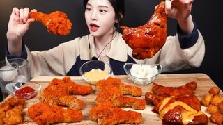 [Mukbang TV] - Gà rán + Đùi gà nướng | ASRM