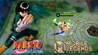 Rock Lee Skin is AWESOME !! 😱 - Rock Lee in Mobile Legends